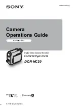 Preview for 6 page of Sony DCR-HC20 - Digital Handycam Camcorder Service Manual