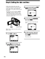 Предварительный просмотр 16 страницы Sony DCR HC21E - PAL Digital MiniDV Handycam Camcorder Operation Manual