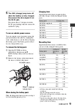 Preview for 13 page of Sony DCR-HC28 - Minidv Handycam Camcorder Operating Manual