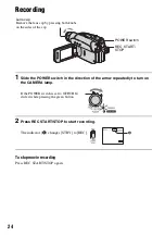 Preview for 24 page of Sony DCR-HC28 - Minidv Handycam Camcorder Operating Manual