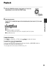 Preview for 25 page of Sony DCR-HC28 - Minidv Handycam Camcorder Operating Manual