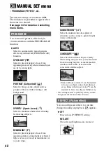 Preview for 42 page of Sony DCR-HC28 - Minidv Handycam Camcorder Operating Manual