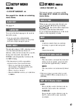 Preview for 47 page of Sony DCR-HC28 - Minidv Handycam Camcorder Operating Manual