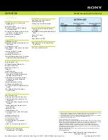 Preview for 2 page of Sony DCR-HC28 - Minidv Handycam Camcorder Specifications