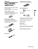 Preview for 15 page of Sony dcr-hc30: DCR-HC40 Operation Manual