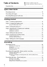 Preview for 6 page of Sony DCR-HC30 - Handycam Camcorder - 680 KP Operation Manual