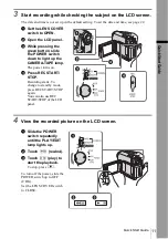 Preview for 11 page of Sony DCR-HC30 - Handycam Camcorder - 680 KP Operation Manual