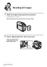 Preview for 12 page of Sony DCR-HC30 - Handycam Camcorder - 680 KP Operation Manual