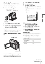 Preview for 17 page of Sony DCR-HC30 - Handycam Camcorder - 680 KP Operation Manual