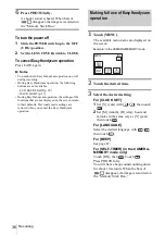 Preview for 36 page of Sony DCR-HC30 - Handycam Camcorder - 680 KP Operation Manual