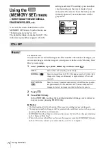 Preview for 70 page of Sony DCR-HC30 - Handycam Camcorder - 680 KP Operation Manual