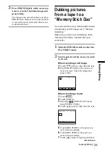 Предварительный просмотр 95 страницы Sony DCR-HC30 - Handycam Camcorder - 680 KP Operation Manual