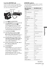 Предварительный просмотр 99 страницы Sony DCR-HC30 - Handycam Camcorder - 680 KP Operation Manual