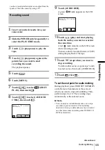 Preview for 105 page of Sony DCR-HC30 - Handycam Camcorder - 680 KP Operation Manual