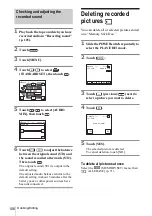 Preview for 106 page of Sony DCR-HC30 - Handycam Camcorder - 680 KP Operation Manual