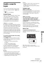 Preview for 125 page of Sony DCR-HC30 - Handycam Camcorder - 680 KP Operation Manual