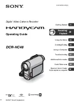 Preview for 1 page of Sony DCR-HC48 - 1MP MiniDV Handycam Camcorder Operating Manual