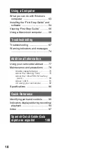 Preview for 10 page of Sony DCR-HC48 - 1MP MiniDV Handycam Camcorder Operating Manual