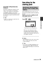 Preview for 29 page of Sony DCR-HC48 - 1MP MiniDV Handycam Camcorder Operating Manual