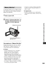 Предварительный просмотр 109 страницы Sony DCR-HC48 - 1MP MiniDV Handycam Camcorder Operating Manual