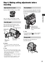 Preview for 17 page of Sony DCR-HC52 Operating Manual