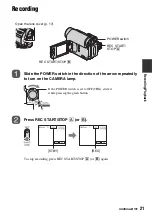 Preview for 21 page of Sony DCR-HC52 Operating Manual