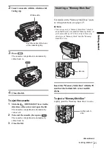 Preview for 21 page of Sony DCR-HC65 - Digital Handycam Camcorder Operation Manual