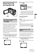 Preview for 47 page of Sony DCR-HC65 - Digital Handycam Camcorder Operation Manual