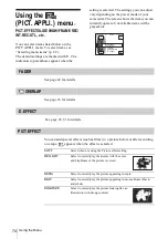 Preview for 74 page of Sony DCR-HC65 - Digital Handycam Camcorder Operation Manual