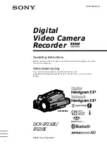 Preview for 1 page of Sony DCR-IP210E Operating Instructions Manual