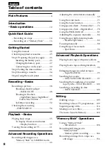 Preview for 8 page of Sony DCR-IP210E Operating Instructions Manual