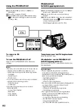 Preview for 82 page of Sony DCR-IP210E Operating Instructions Manual