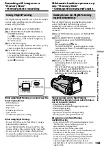 Preview for 153 page of Sony DCR-IP210E Operating Instructions Manual