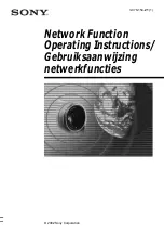 Sony DCR-IP220E Network Operating Instructions preview