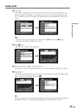 Предварительный просмотр 57 страницы Sony DCR-IP220E Network Operating Instructions