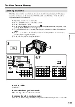 Предварительный просмотр 101 страницы Sony DCR-IP45 - Micromv Digital Camcorder Operating Instructions Manual