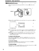 Предварительный просмотр 8 страницы Sony DCR-IP5 MovieShaker v3.1 Operating Instructions Manual