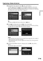 Preview for 17 page of Sony DCR-IP7BT - Network Handycam Ip User Manual