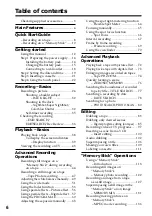 Preview for 6 page of Sony DCR PC101 - Handycam Camcorder - 1.0 Megapixel Operating Instructions Manual