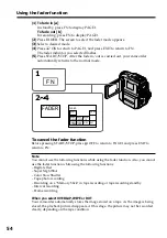 Preview for 54 page of Sony DCR PC101 - Handycam Camcorder - 1.0 Megapixel Operating Instructions Manual