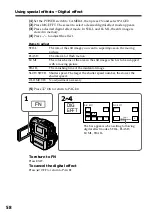 Preview for 58 page of Sony DCR PC101 - Handycam Camcorder - 1.0 Megapixel Operating Instructions Manual