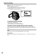 Preview for 68 page of Sony DCR PC101 - Handycam Camcorder - 1.0 Megapixel Operating Instructions Manual