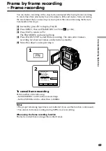 Preview for 69 page of Sony DCR PC101 - Handycam Camcorder - 1.0 Megapixel Operating Instructions Manual