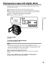 Предварительный просмотр 73 страницы Sony DCR PC101 - Handycam Camcorder - 1.0 Megapixel Operating Instructions Manual