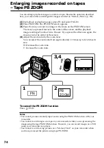 Предварительный просмотр 74 страницы Sony DCR PC101 - Handycam Camcorder - 1.0 Megapixel Operating Instructions Manual