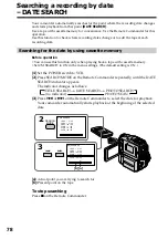 Preview for 78 page of Sony DCR PC101 - Handycam Camcorder - 1.0 Megapixel Operating Instructions Manual