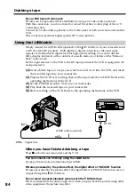 Preview for 84 page of Sony DCR PC101 - Handycam Camcorder - 1.0 Megapixel Operating Instructions Manual