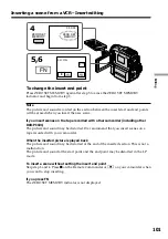 Preview for 101 page of Sony DCR PC101 - Handycam Camcorder - 1.0 Megapixel Operating Instructions Manual