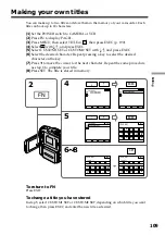 Preview for 109 page of Sony DCR PC101 - Handycam Camcorder - 1.0 Megapixel Operating Instructions Manual