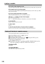 Preview for 112 page of Sony DCR PC101 - Handycam Camcorder - 1.0 Megapixel Operating Instructions Manual